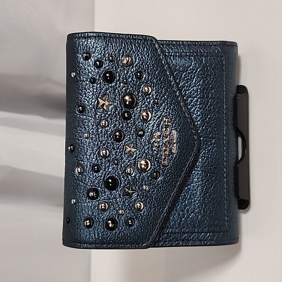 Coach Handbags - Coach Small Wallet With Star Rivets